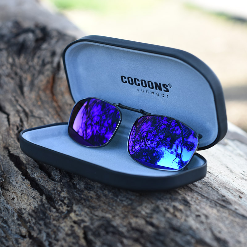 Clip-ons_REC_5-50_Gunmetal_BlueMirror_L448M